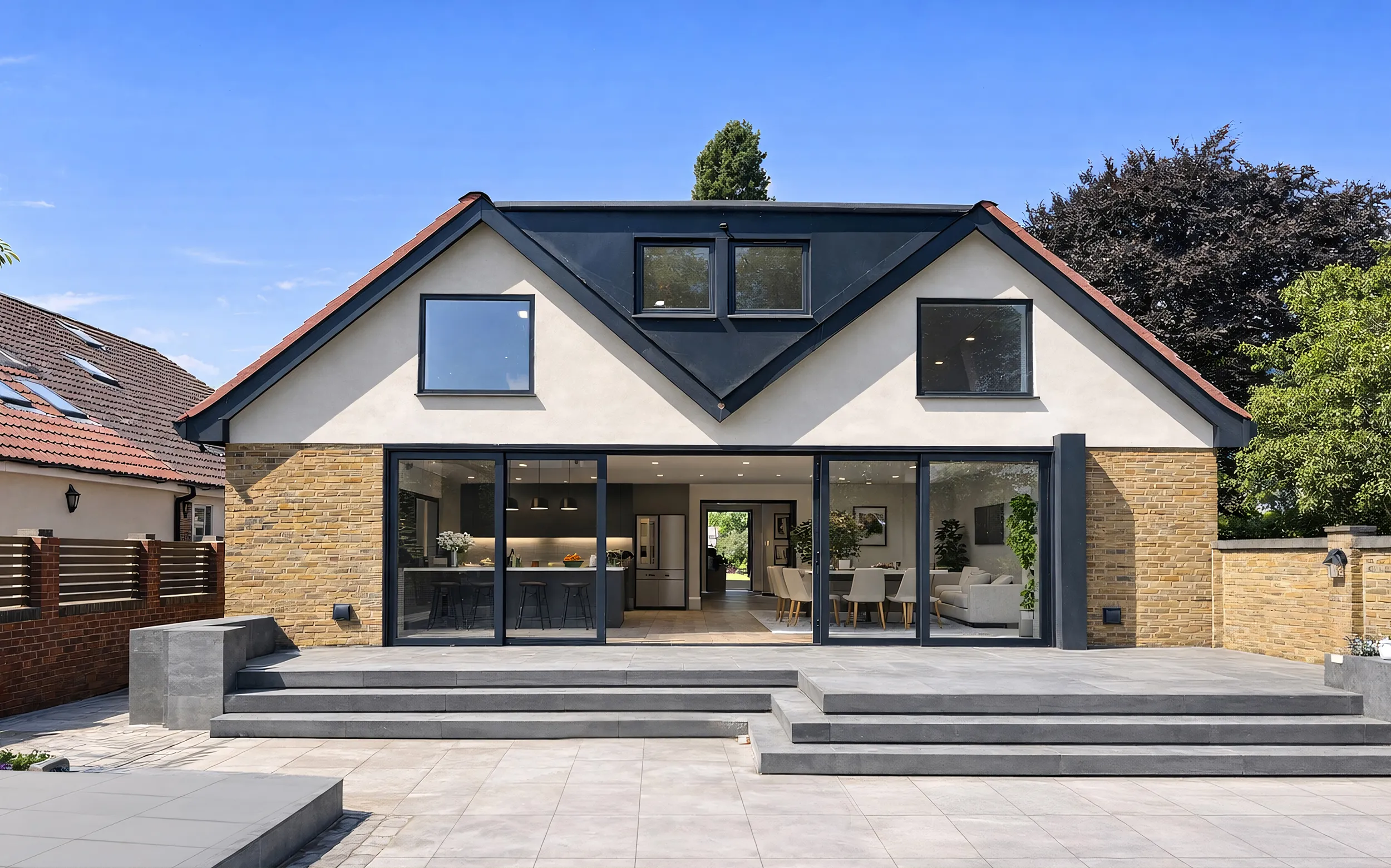Chertsey Lane — rear elevation